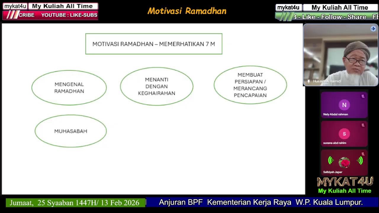 1617.  Motivasi Ramadhan: Kuliah Dhuha BPF KKR