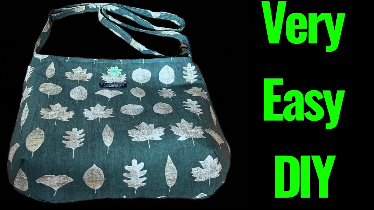 How To Make A Simple Crossbody-Shoulder Bag/Easy Step By Step DIY Bag Sewing Tutorial For Beginners