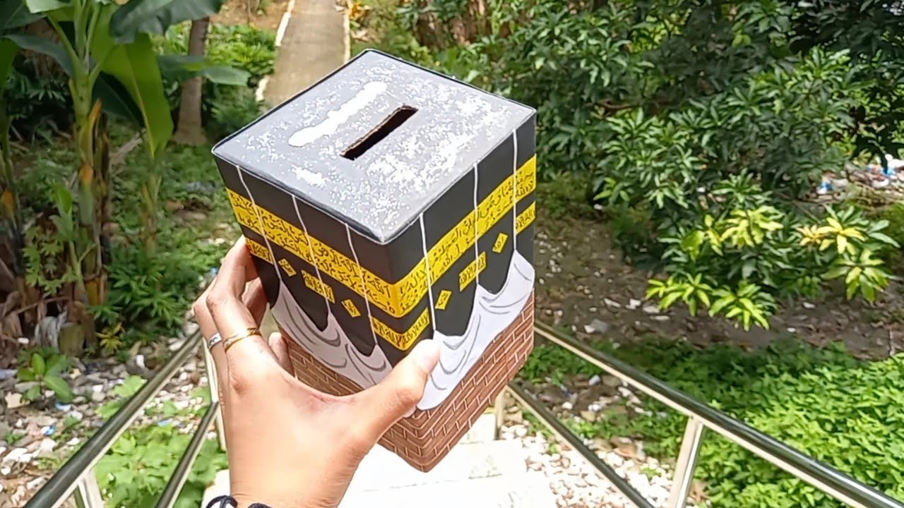 Diy Giftbox | Diy Celengan Ka'bah Giftbox | Souvenir Haji & Umroh | Box Ka'bah | Miniatur Ka'bah