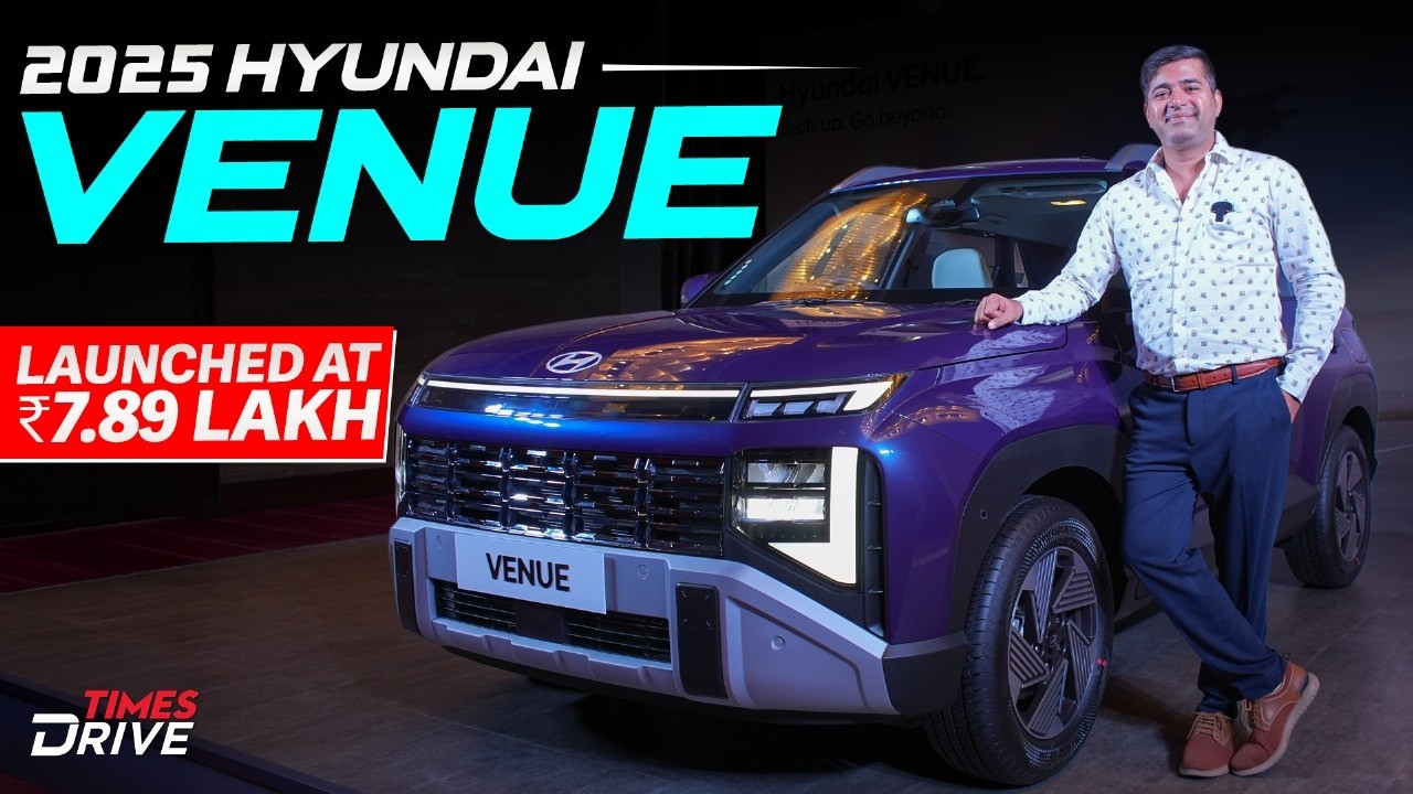 2025 Hyundai Venue Launched | 7.89 Lakh starting price | Full Walkaround & Features | Times Drive