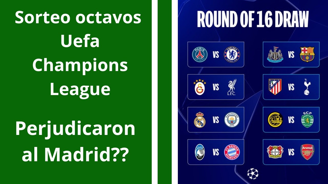 Sorteo Uefa Champions League// Perjudicaron al Madrid??