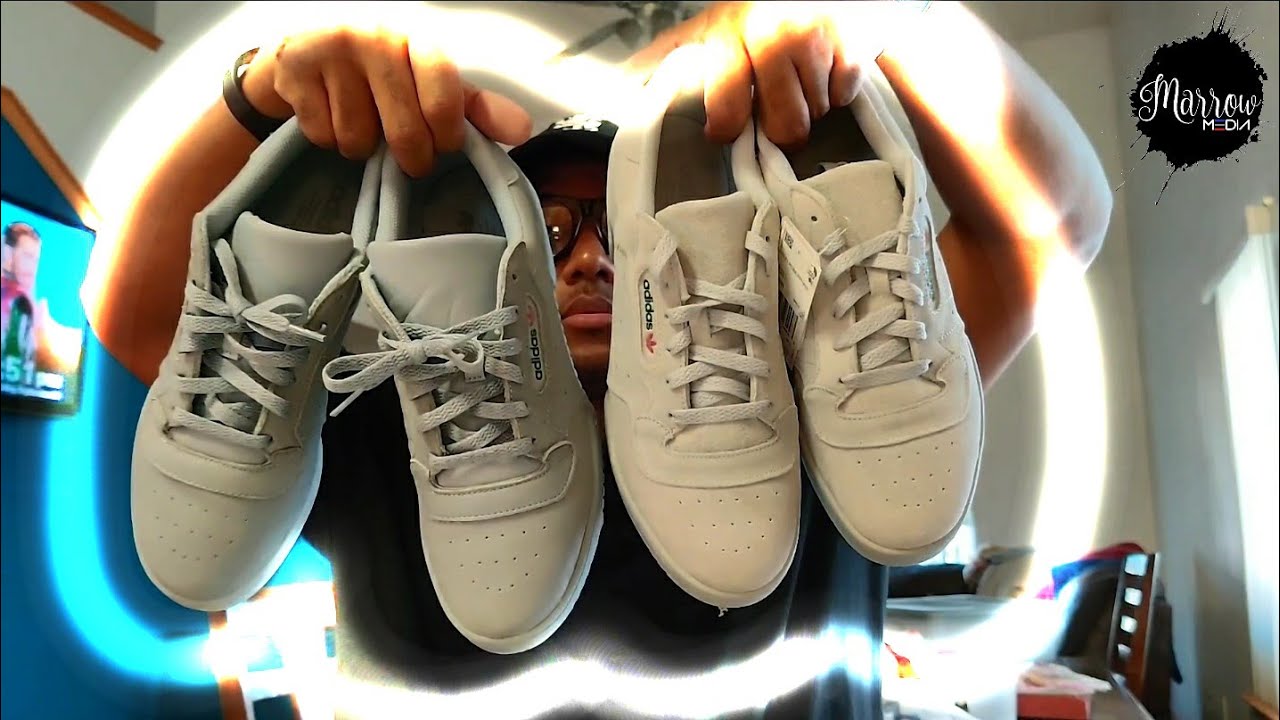 Quiet grey Yeezy Powerphase unboxing and OG comparison