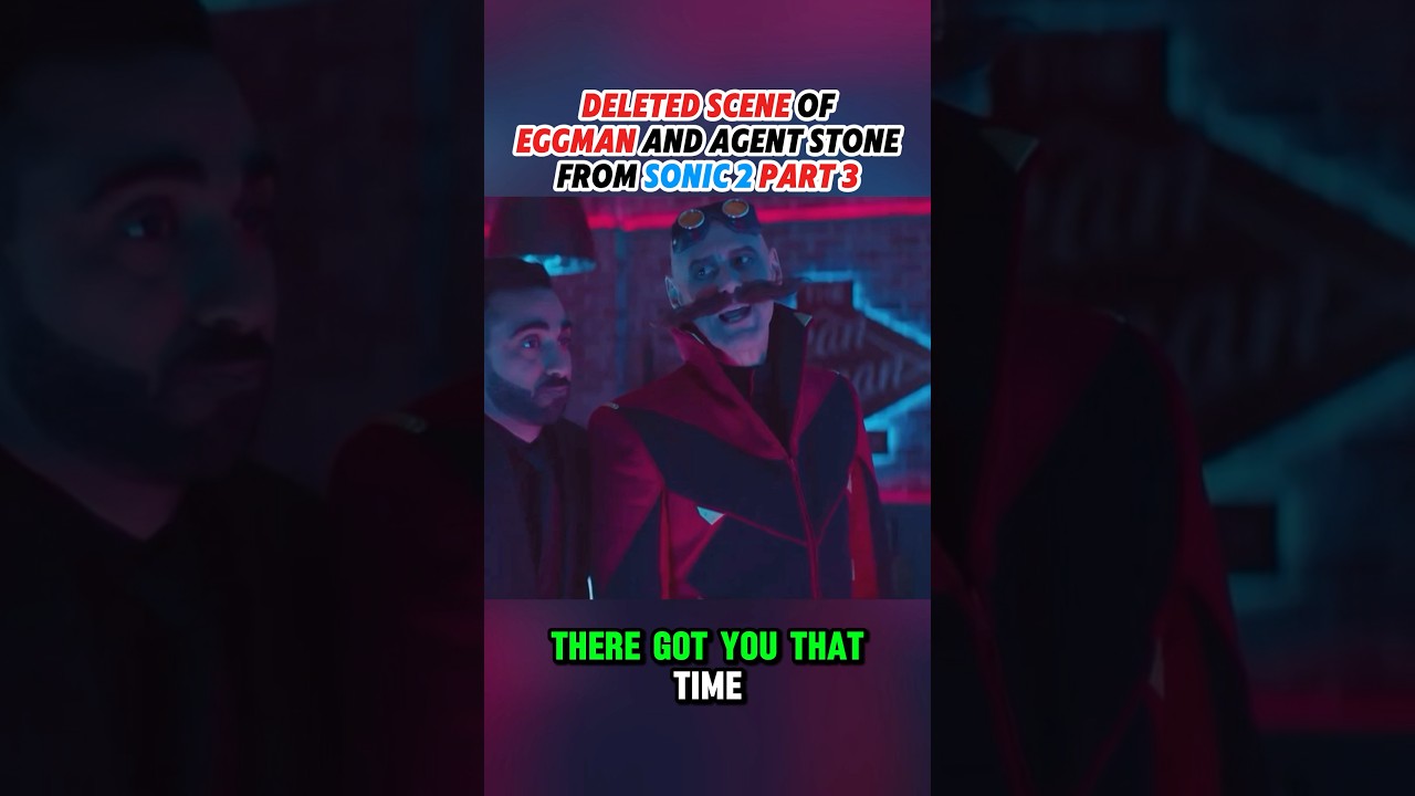 Robotnik BEATS UP agent stone in DELETED SCENE from Sonic 2! Jim Carrey as Eggman Scene