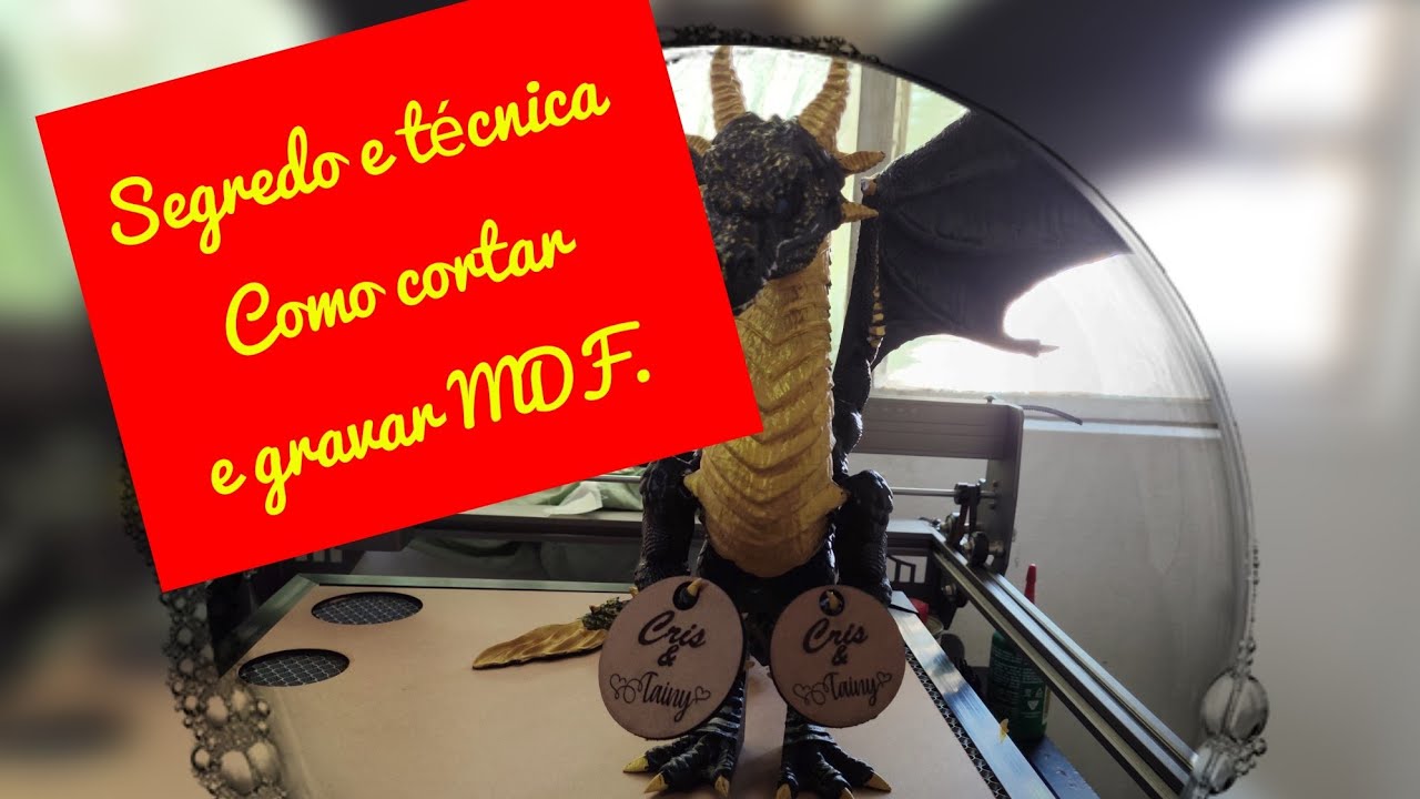 Corte e gravação MDF em máquina laser M10W