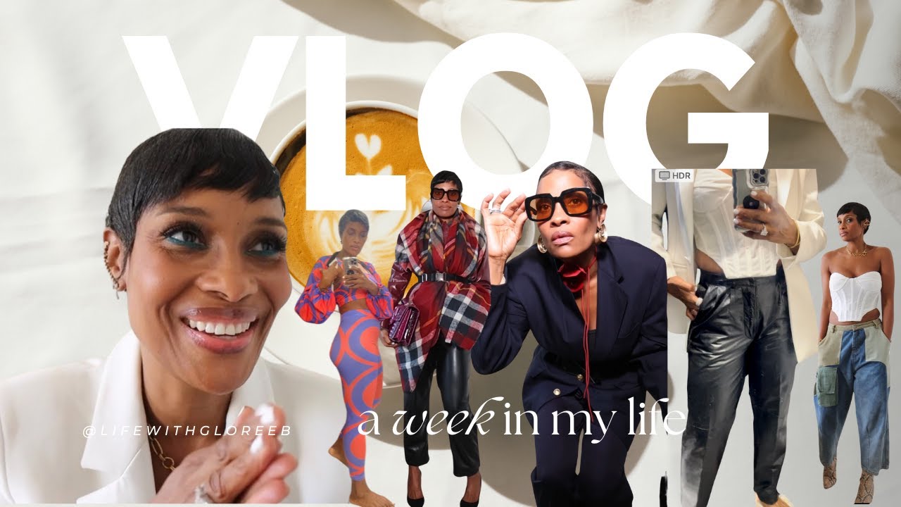 spend the week with me...work, events, thrifting #zara #revolve #amazon #hm #hyperskincare #vintage