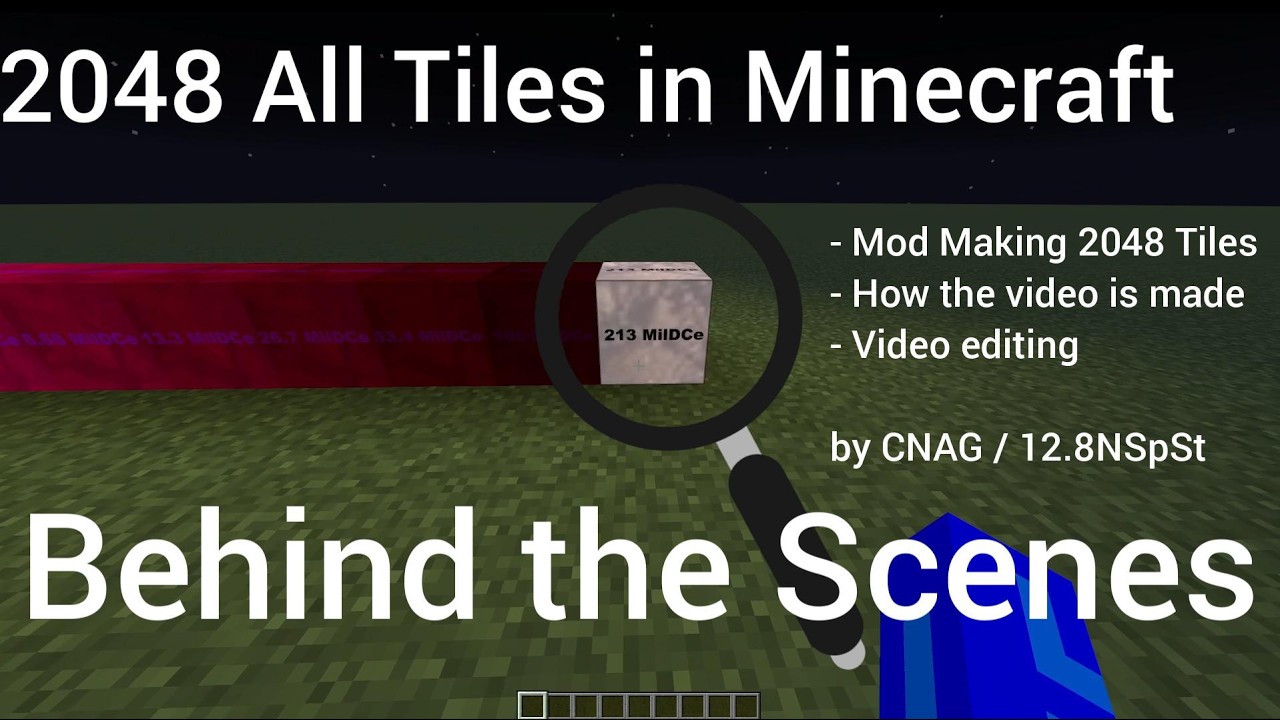 2048 All Tiles in Minecraft - Behind the Scenes
