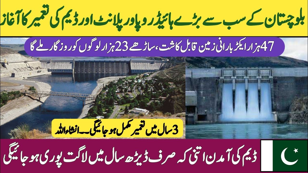 Balochistan's biggest hydropower project & Dam Naulong Dam construction started  | Janabiayna