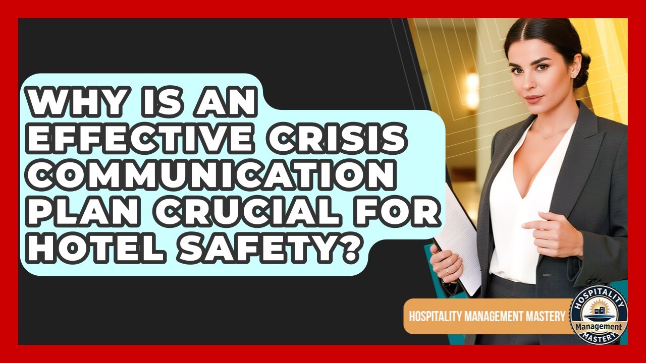 Why Is An Effective Crisis Communication Plan Crucial For Hotel Safety?