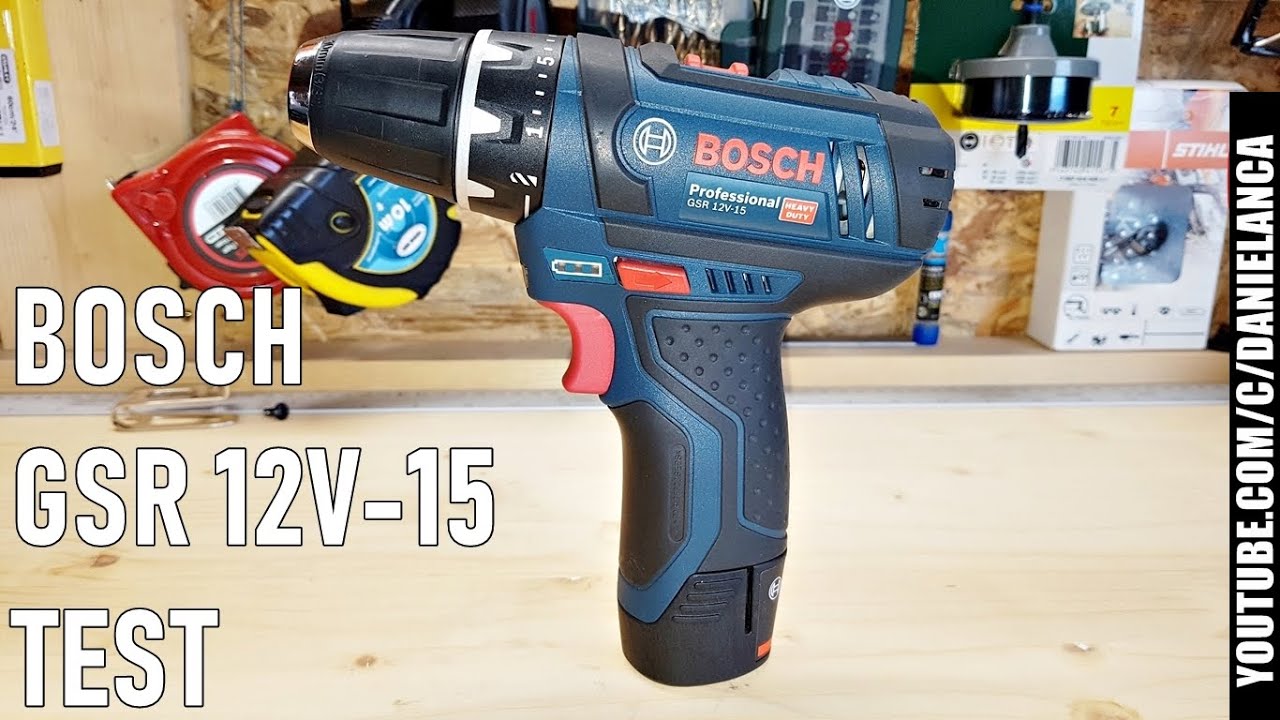 Mic dar NERVOS, Test la limita Bosch GSR 12V-15