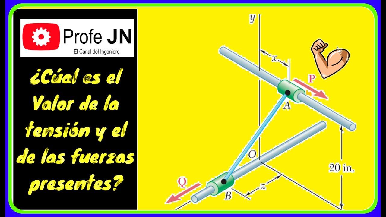 Problema resuelto 2.125 estática de Beer and Johmston 9ª edición | Equilibrio de partícula en 3D