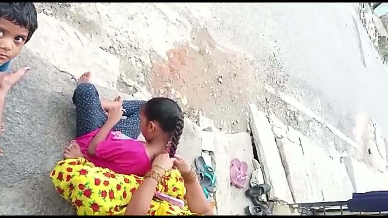 Beautiful Village girl hair combing Village  Beautiful Modern 80's hairstyle(@Amma Simple Recipes)