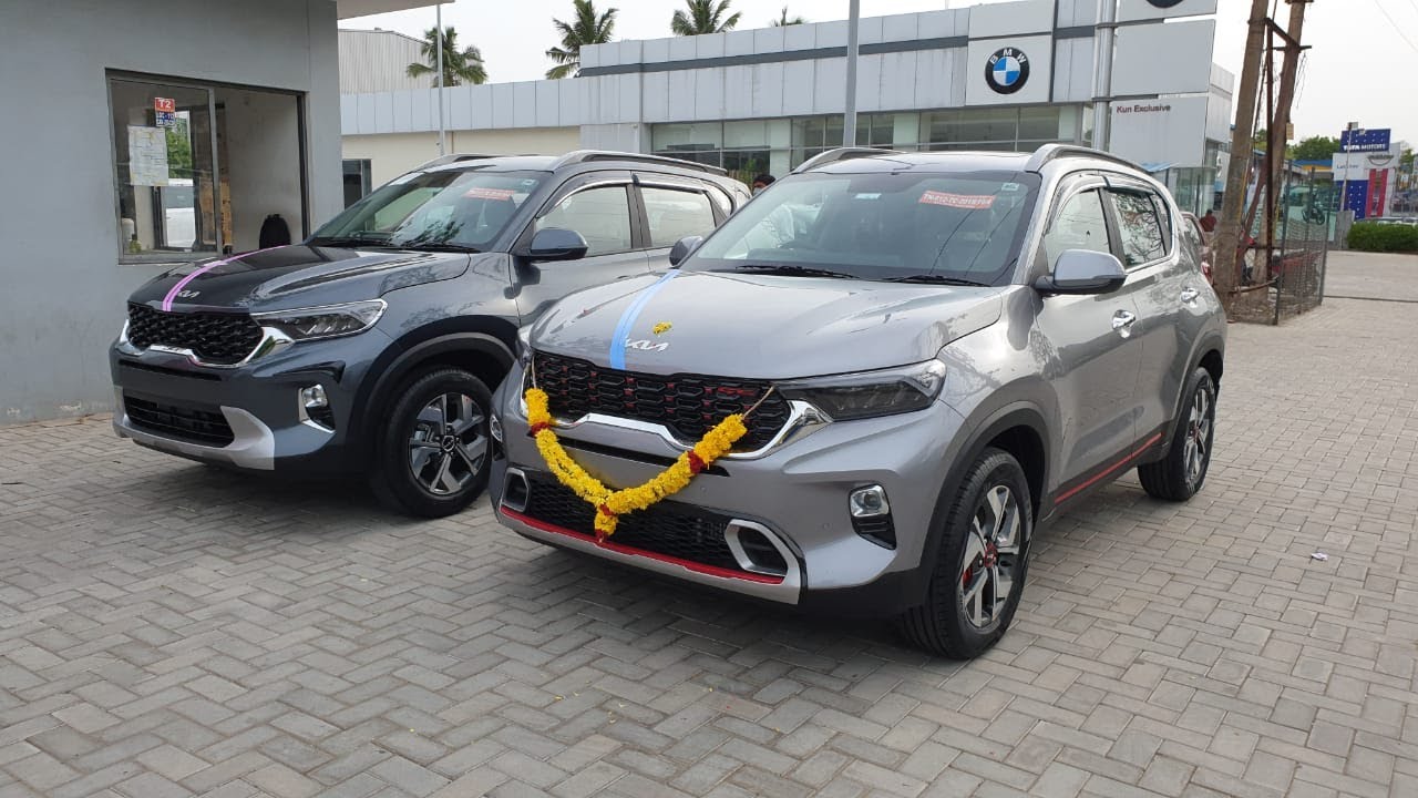 New Kia Sonet Launched | New Logo | Grey, Silver, Red | Exterior & Interior in 4K | iMT, GT Line