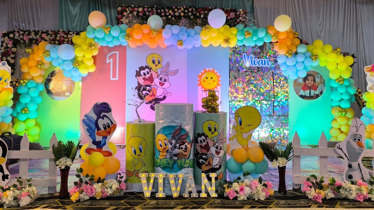 Kitty theme decoration || kids games & stalls || 🎊✨