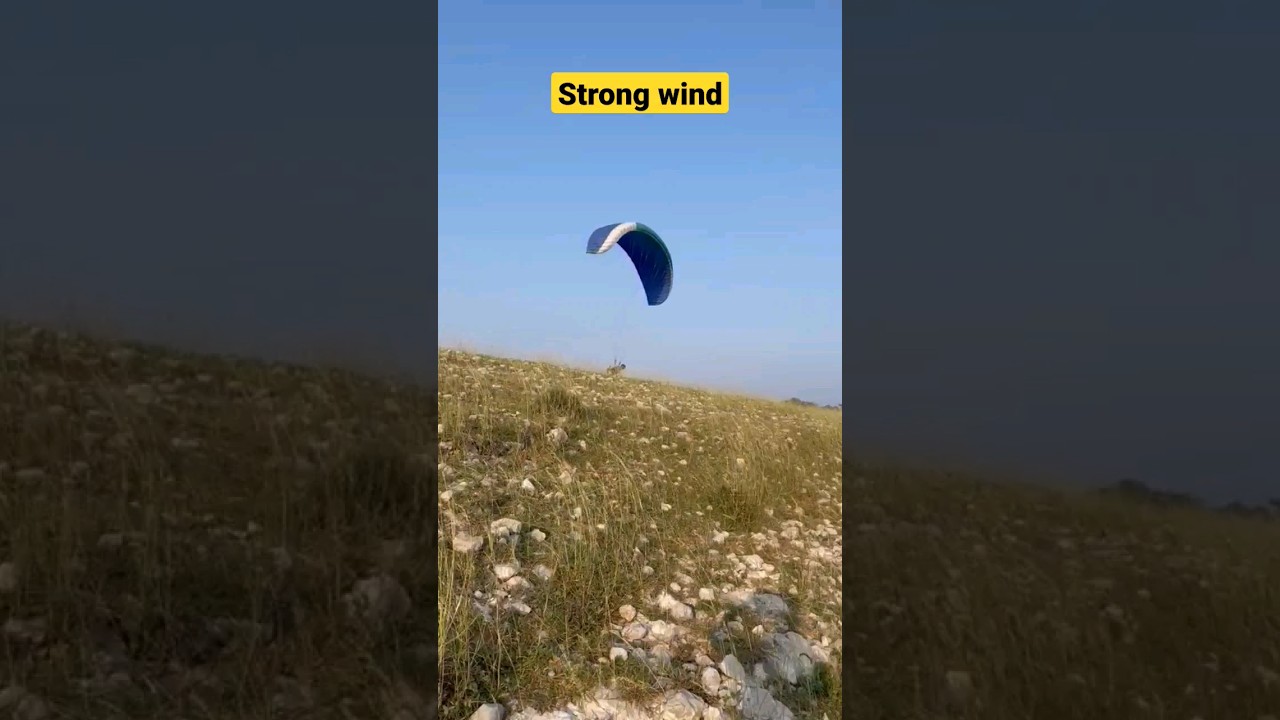 strong wind #short #paragliding #flying #adventure #shorts #trending #sports #explore #skydiving