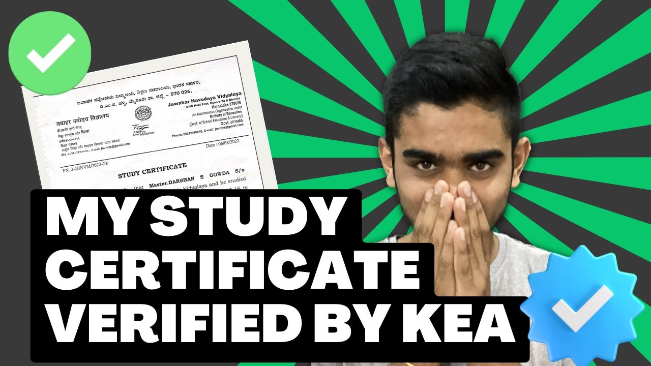 My Study Certificate - Verified By KEA✅ | KCET 2023 Document Verification | Don't Regret Later👀