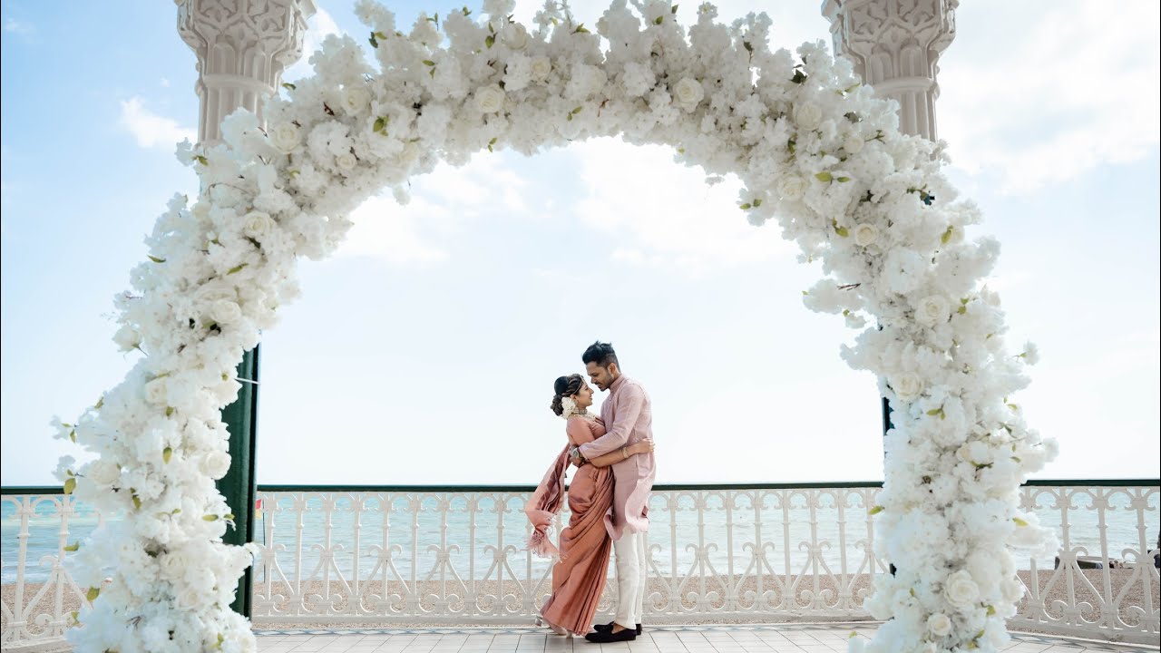 Beach Wedding Indian In Brighton UK #beachwedding #kerala #keralawedding #uk #indian#brighton