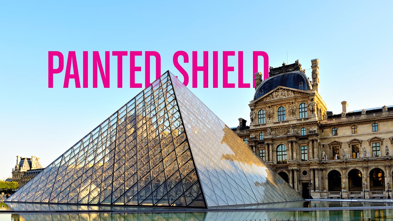 Painted Shield - Mona Lisa