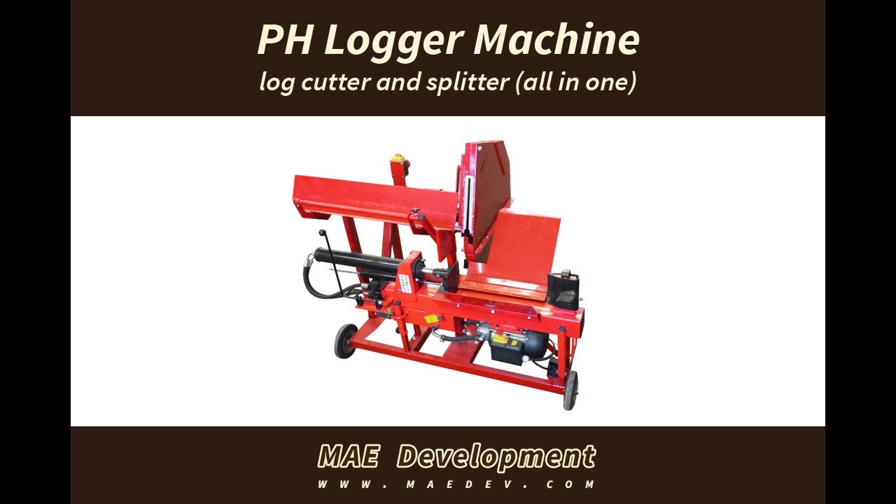 PH logger machine - log maker / cutter and log splitter all in one