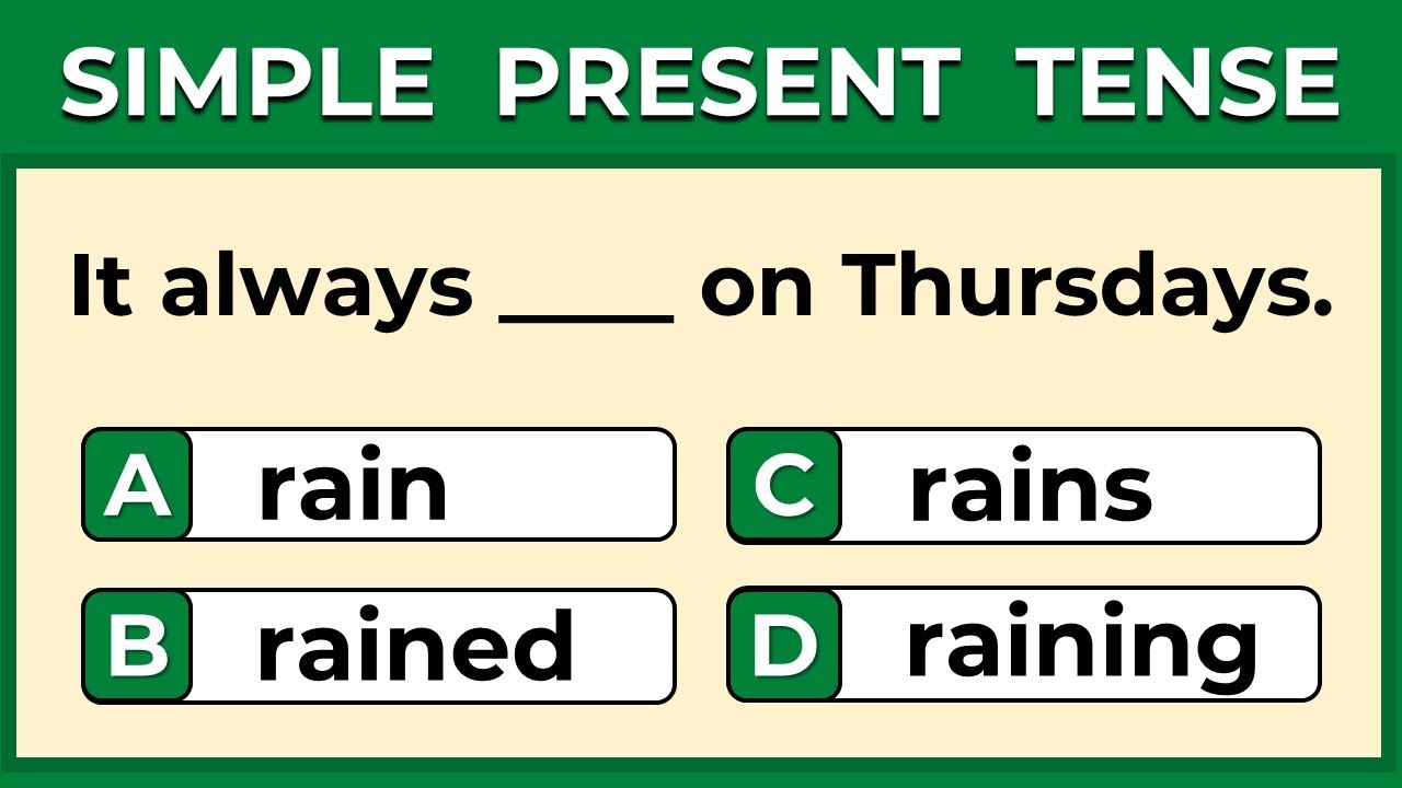 Simple Present Quiz । English Grammar Test  #challenge 9