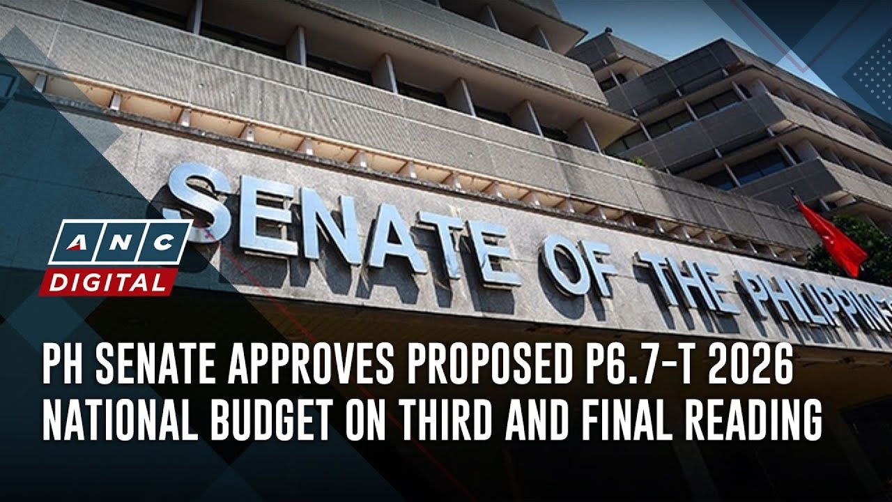 PH Senate approves proposed P6.7-T 2026 national budget on third and final reading