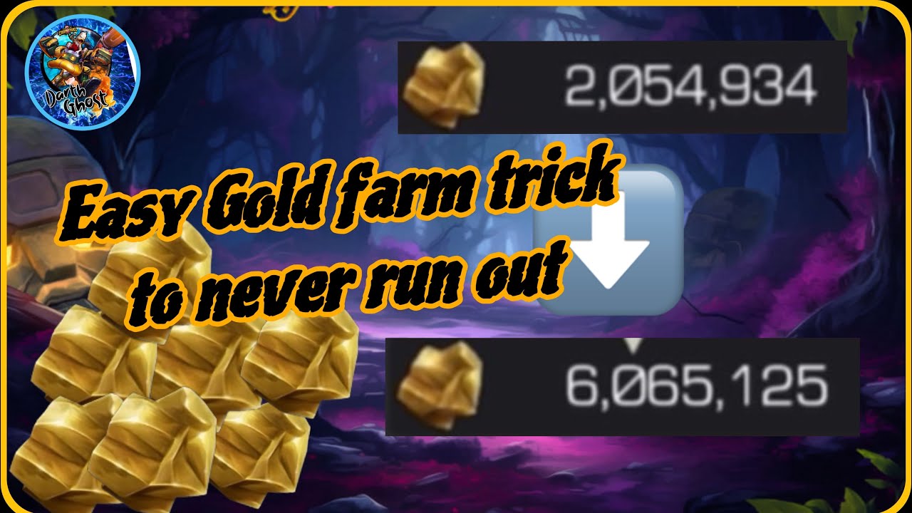 How to farm 15-20 Million Gold a month | Marvel contest of champions