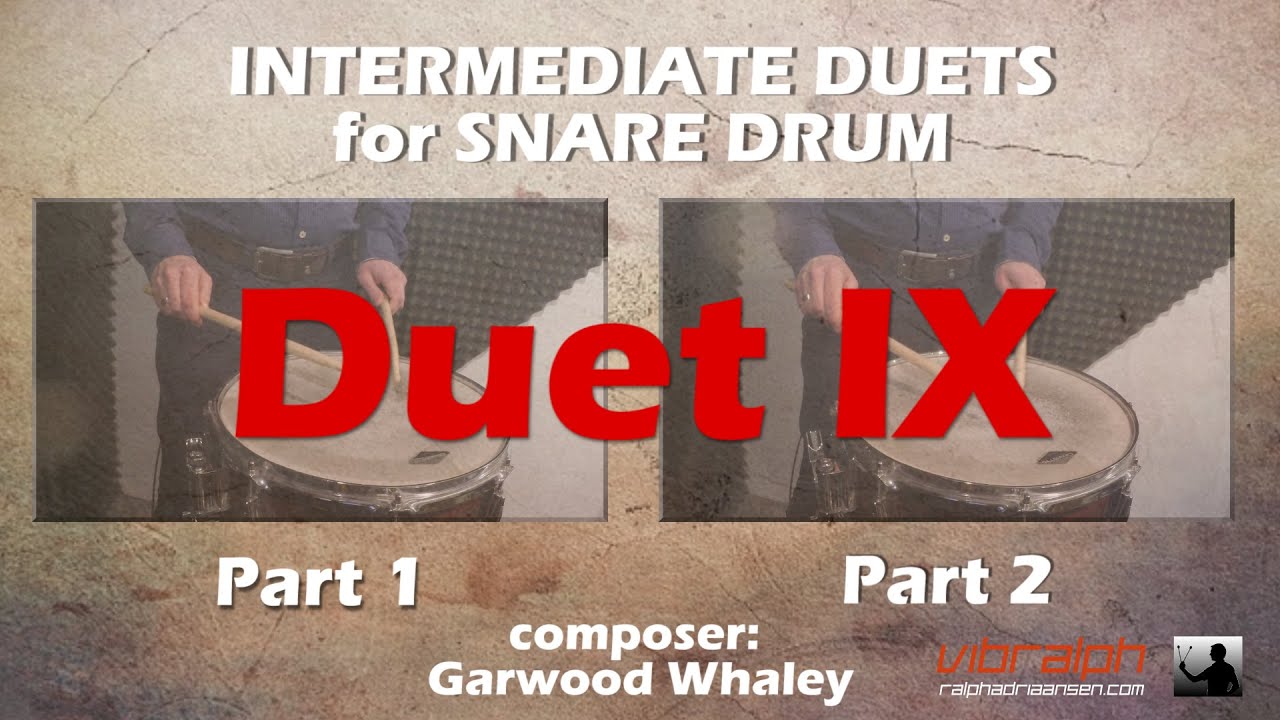 Intermediate duets for snare drum - Duet 9