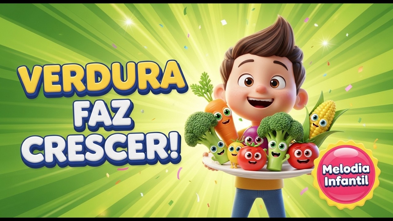 🥦 Verdura Faz Crescer! Música Educativa Infantil 💪🎵