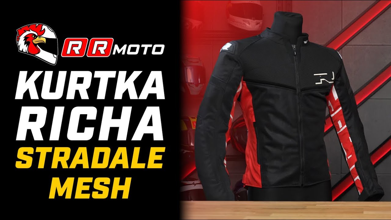 RICHA STRADALE MESH - kurtka motocyklowa, maksymalna wentylacja i ochrona D3O