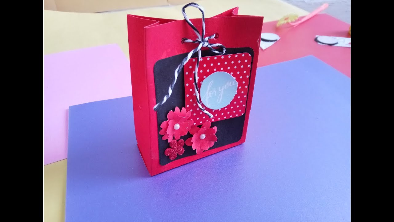 Easy Make Paper gift Bag Idea | Beautiful Mini Gift Bag