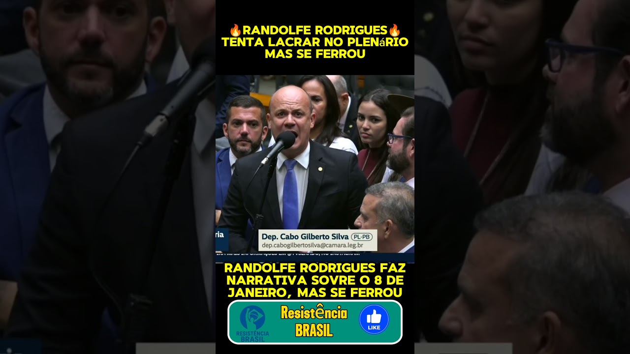 🔥RANDOLFE RODRIGUES🔥 TENTA LACRAR NO PLENARIO , MAS SE FERROU.