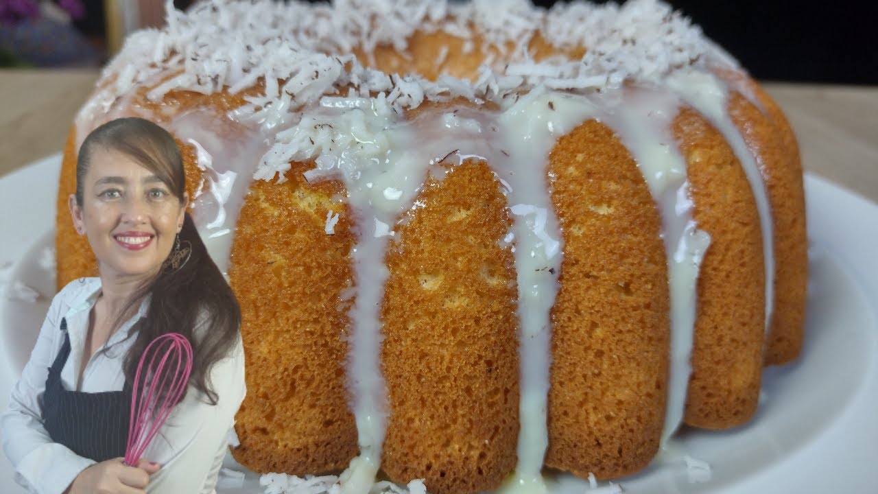 Receita de bolo de fub&aacute; com coco e iogurte simplesmente o mais...