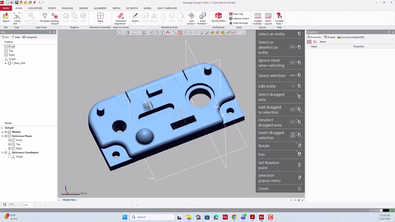 02 View Manipulation & Selection Techniques | Geomagic Design X Go Training