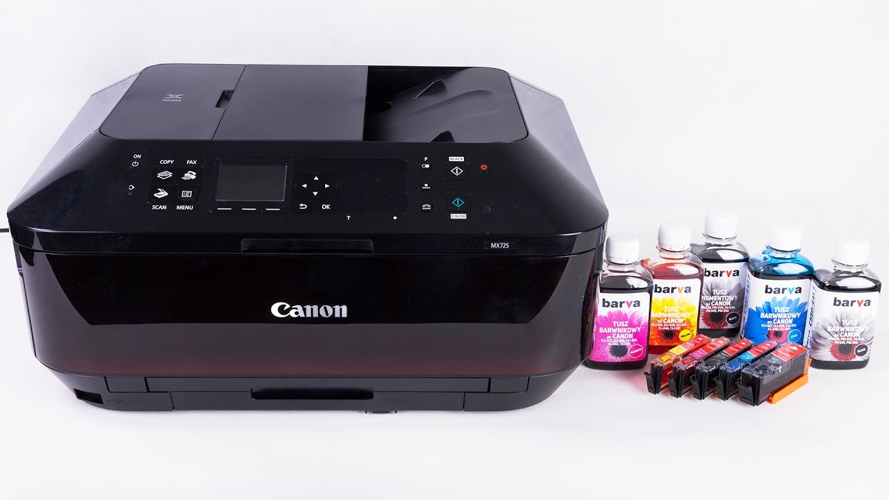 Instrukcja instalacji wiecznych kartridży w drukarce Canon Pixma MX725/MX925