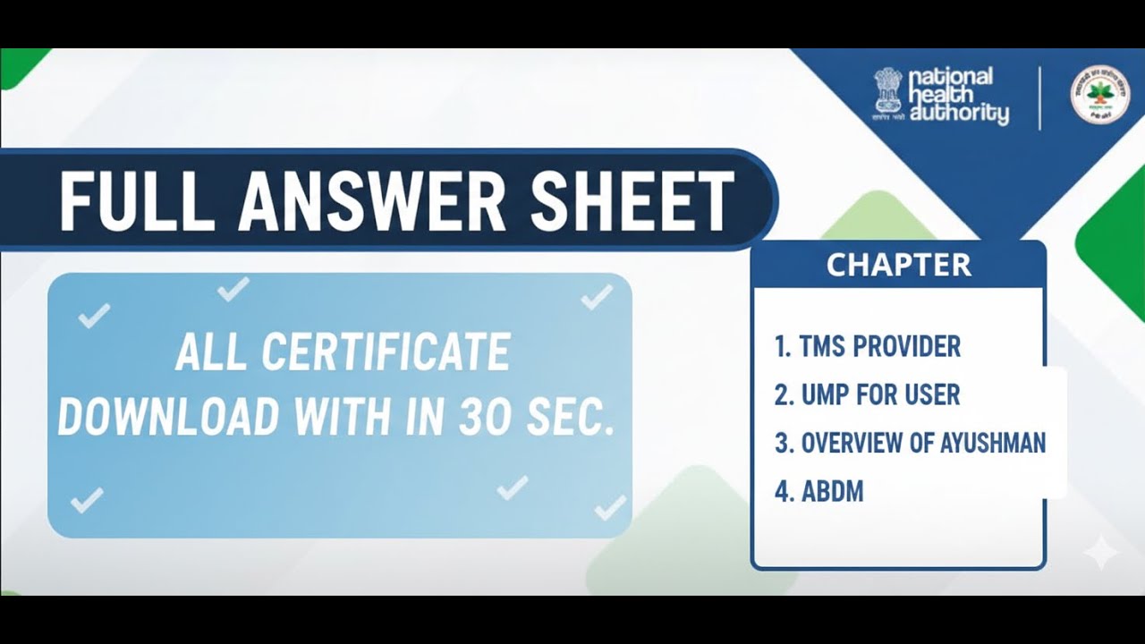 Learning Management System  | AB PM-JAY Assessment Questions Solved – 90 to 100% Accurate Answers ✅