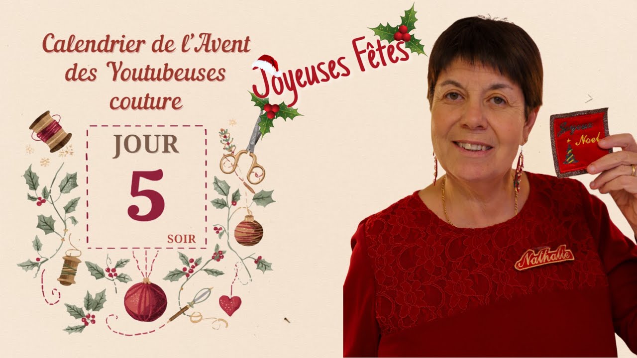 J’ouvre la case 5 du calendrier de l'avent des youtubeuses couture. #aventyoutubeusescouture2025