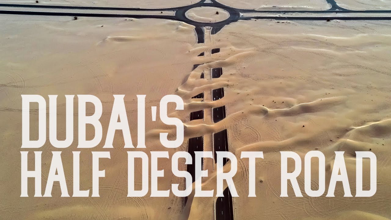 Dubai's Half Desert Road, Dubai Desert Roads, UAE | Exit 55 Dubai | DJI Mavic 2 Pro Videos