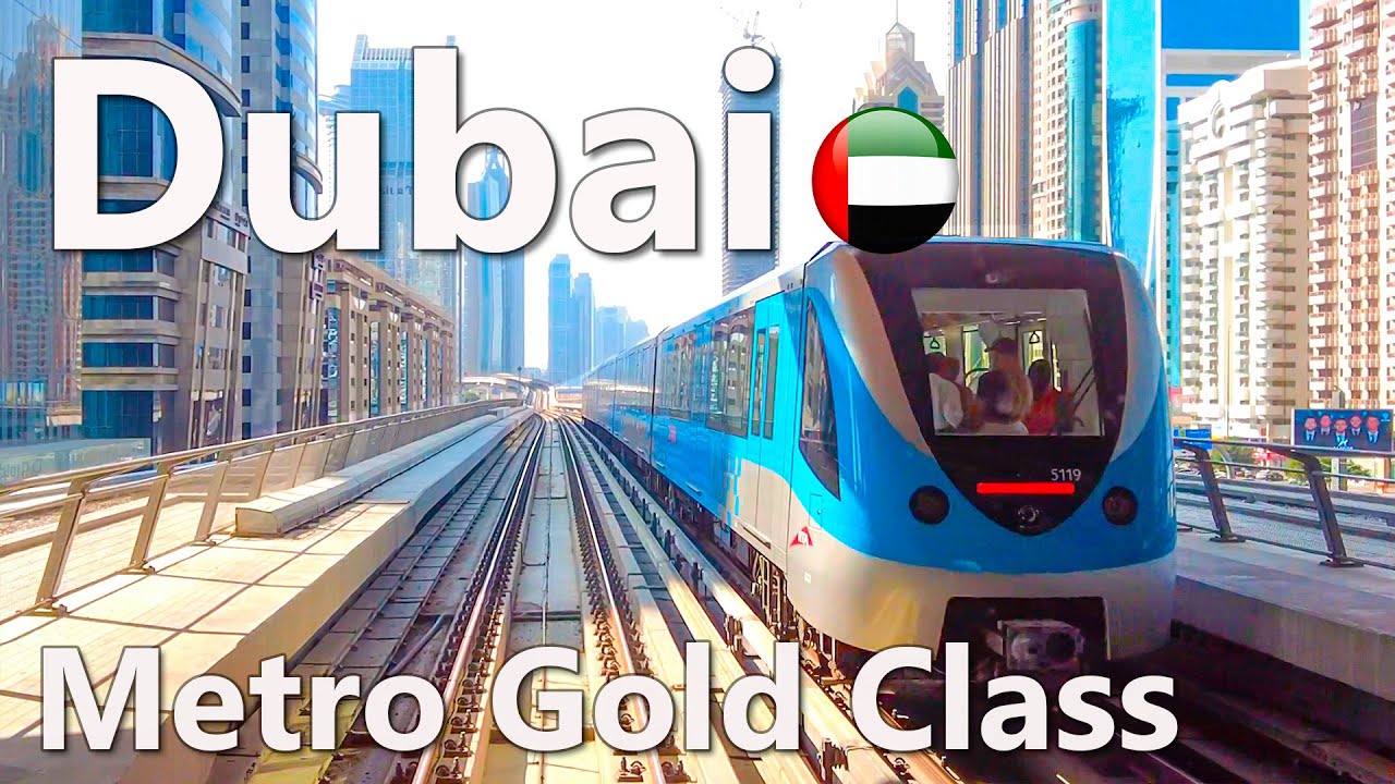 Dubai Metro Gold Class Ride 4K🇦🇪
