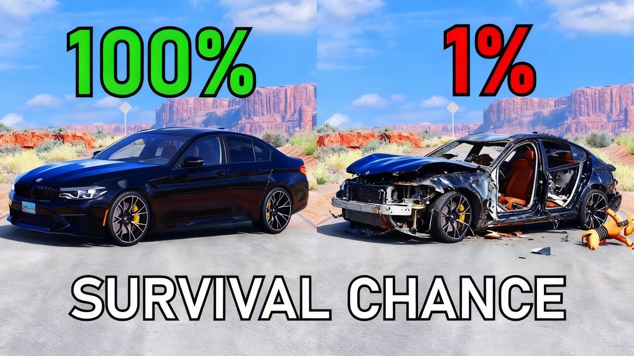 Realistic Survival Chance Crashes #3 | BeamNG.drive