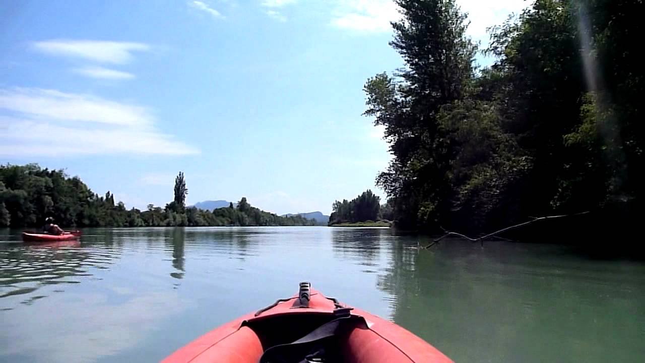 descente du vieux Rhône en kayak gonflable