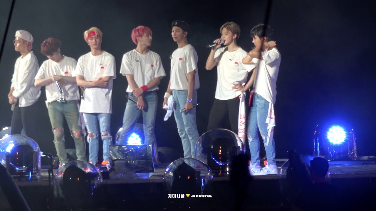 180826 LOVE YOURSELF SEOUL ending ment JIMIN FOCUS