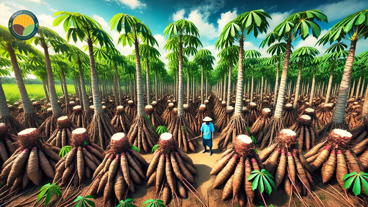How Farmers Harvest Millions of Tons of Cassava: Modern Techniques | Farming Documentary