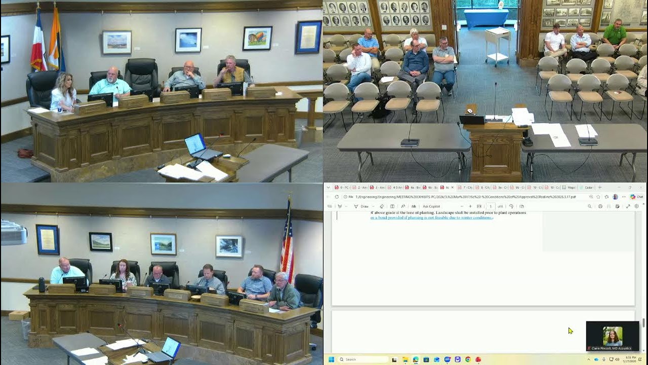 Cedar City Planning Commission Meeting - March 17, 2026
