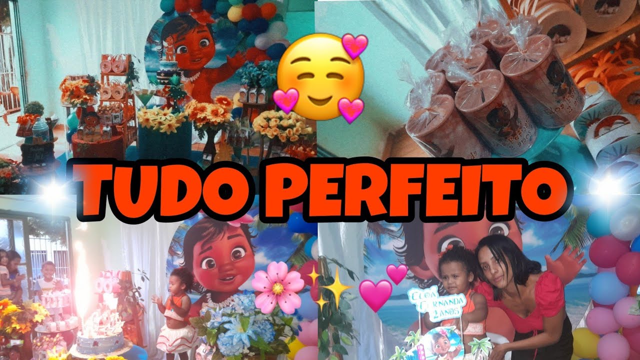 FESTA DE ANIVERSÁRIO DE 2 ANOS DA MINHA FILHA 💖 MOANA BABY