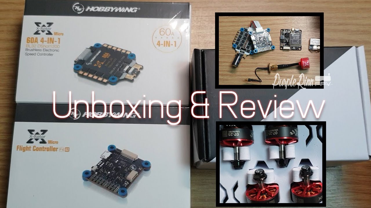 [#1] Hobbywing F4 G2 / XRotor Micro 60A 4in1 ESC / Xnova Light 언박싱과 리뷰 | 퍼플린