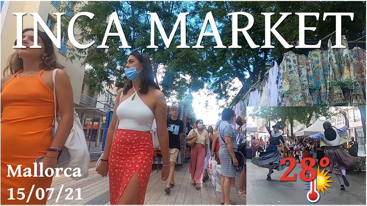 Inca Market - Mercado de Inca - Mercat D'Inca - SPAIN - Mallorca - Baleares - Walk 4K ASMR - 2021