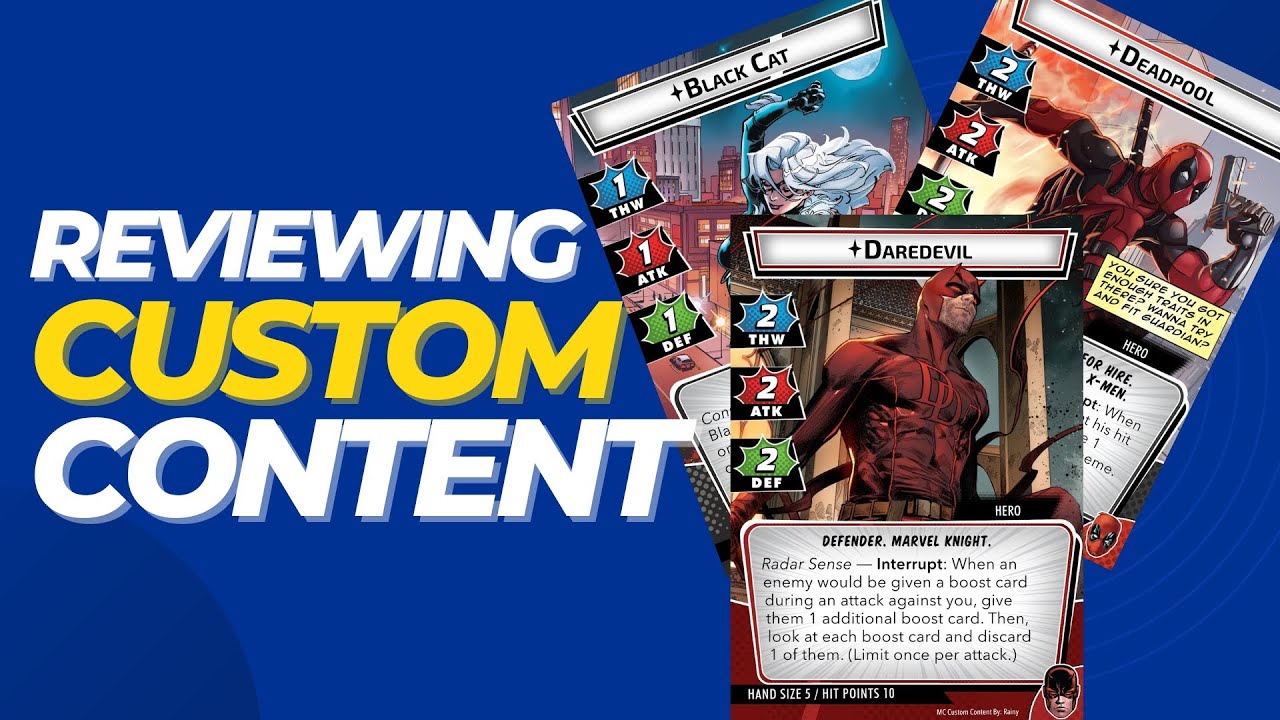 Review Custom Content for Marvel Champions