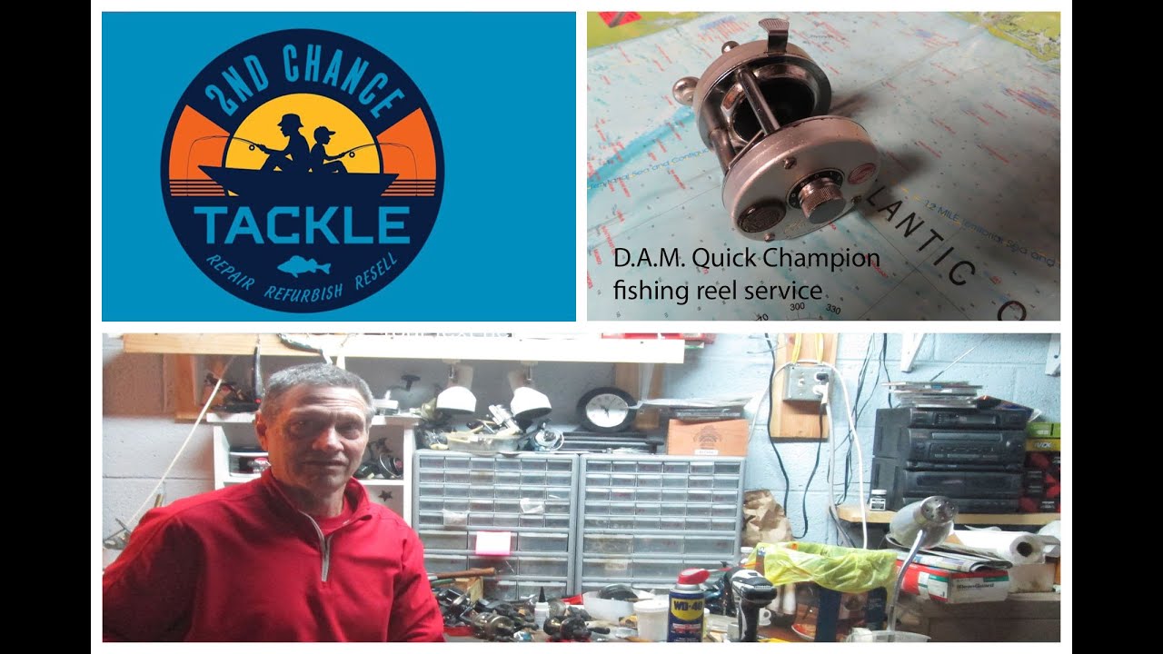 D A M Quick Champion 700B round baitcasting fishing reel how to take apart and service