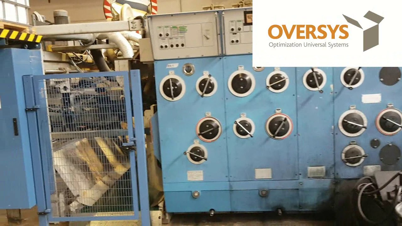 VIDEO OVERSYS U49900519 MARTIN TRANSLINE 1228 3 COLOR FLEXO FOLDER GLUER
