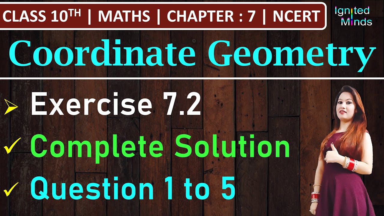 Class 10th Maths | Exercise 7.2 (Q1, Q2, Q3, Q4, Q5) | Chapter 7 – Coordinate Geometry | NCERT