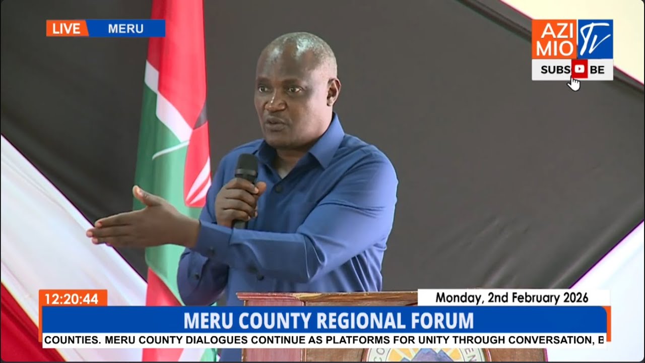 WATCH: CS John Mbadi UNVEILS New Financial Year Budget Plans in Meru Public Forum